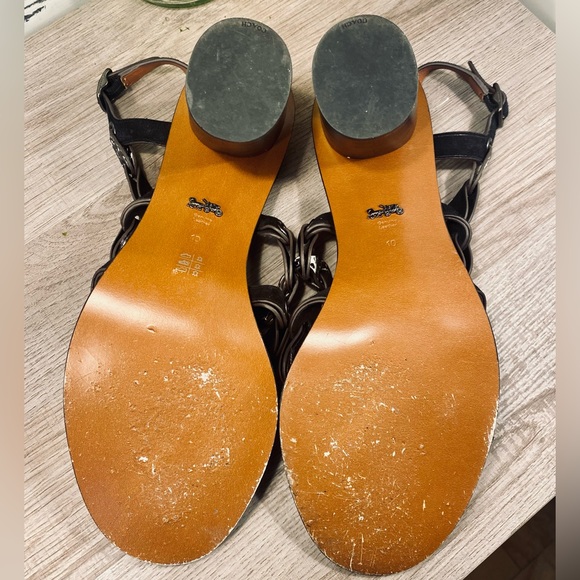 Coach Mid Heel Sandal w/Coach Link - Picture 14 of 15